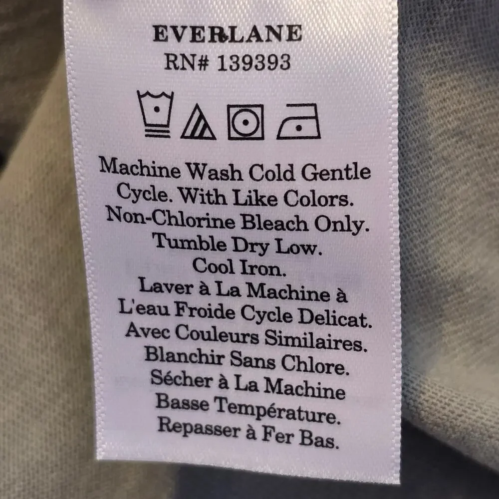 Everlane Polo Dress Womens Size Small Gray Above Knee 100% Organic Cotton NWT - Picture 5 of 9